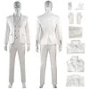 OneHeroSuits Mr Knight Cosplay Costumes Moon Knight Top Level White Suits