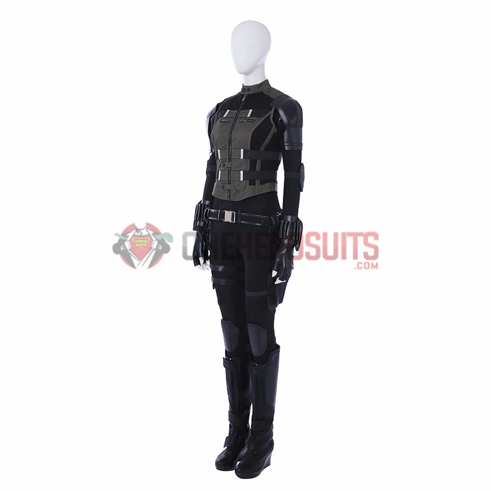 OneHeroSuits Avengers 3 Black Widow Cosplay Boots Green Edition Shoes