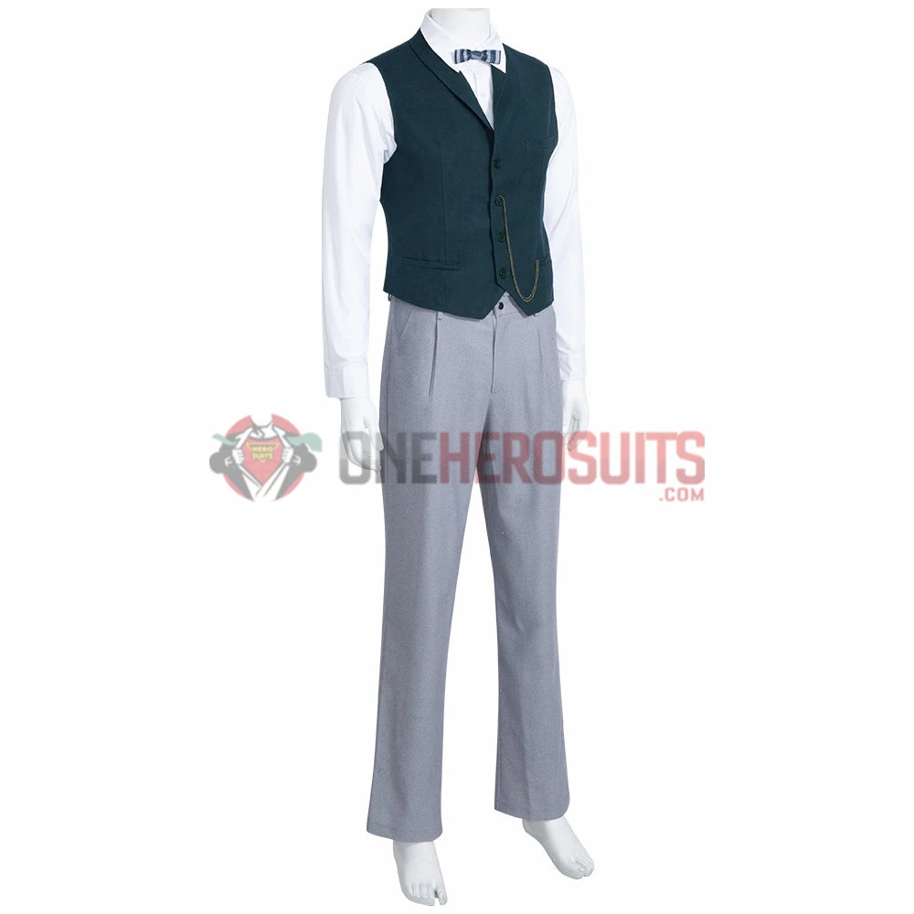 OneHeroSuits Fantastic Beasts 2 Cosplay Costumes Newt Scamander Top Level Suits