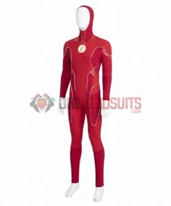 OneHeroSuits The Flash S8 Barry Allen Cosplay Costumes With Golden Boots