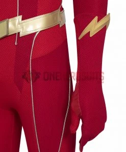 OneHeroSuits The Flash S8 Barry Allen Cosplay Costumes With Golden Boots