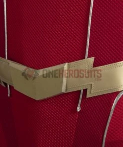 OneHeroSuits The Flash S8 Barry Allen Cosplay Costumes With Golden Boots