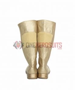 OneHeroSuits The Flash S8 Barry Allen Cosplay Shoes Golden Boots