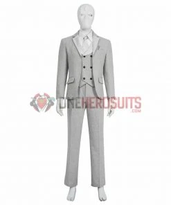 OneHeroSuits Moon Knight Cosplay Costumes Mr Knight White Suits With Mask