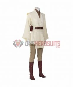 OneHeroSuits Obi-Wan Kenobi Cosplay Boots Jedi Master Robes Shoes Costumes