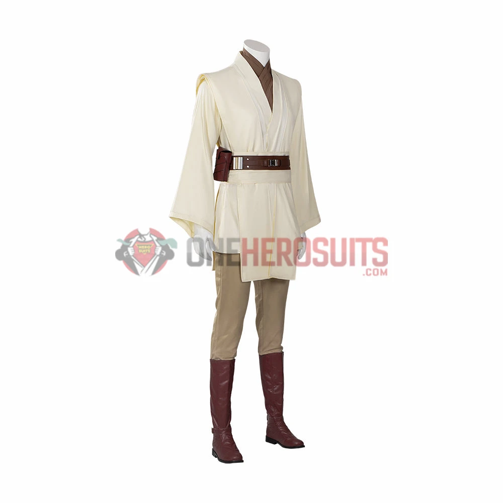 OneHeroSuits Obi-Wan Kenobi Cosplay Boots Jedi Master Robes Shoes Costumes