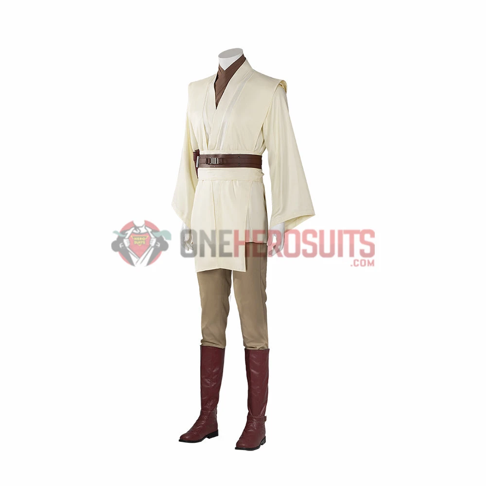 OneHeroSuits Obi-Wan Kenobi Cosplay Boots Jedi Master Robes Shoes Costumes