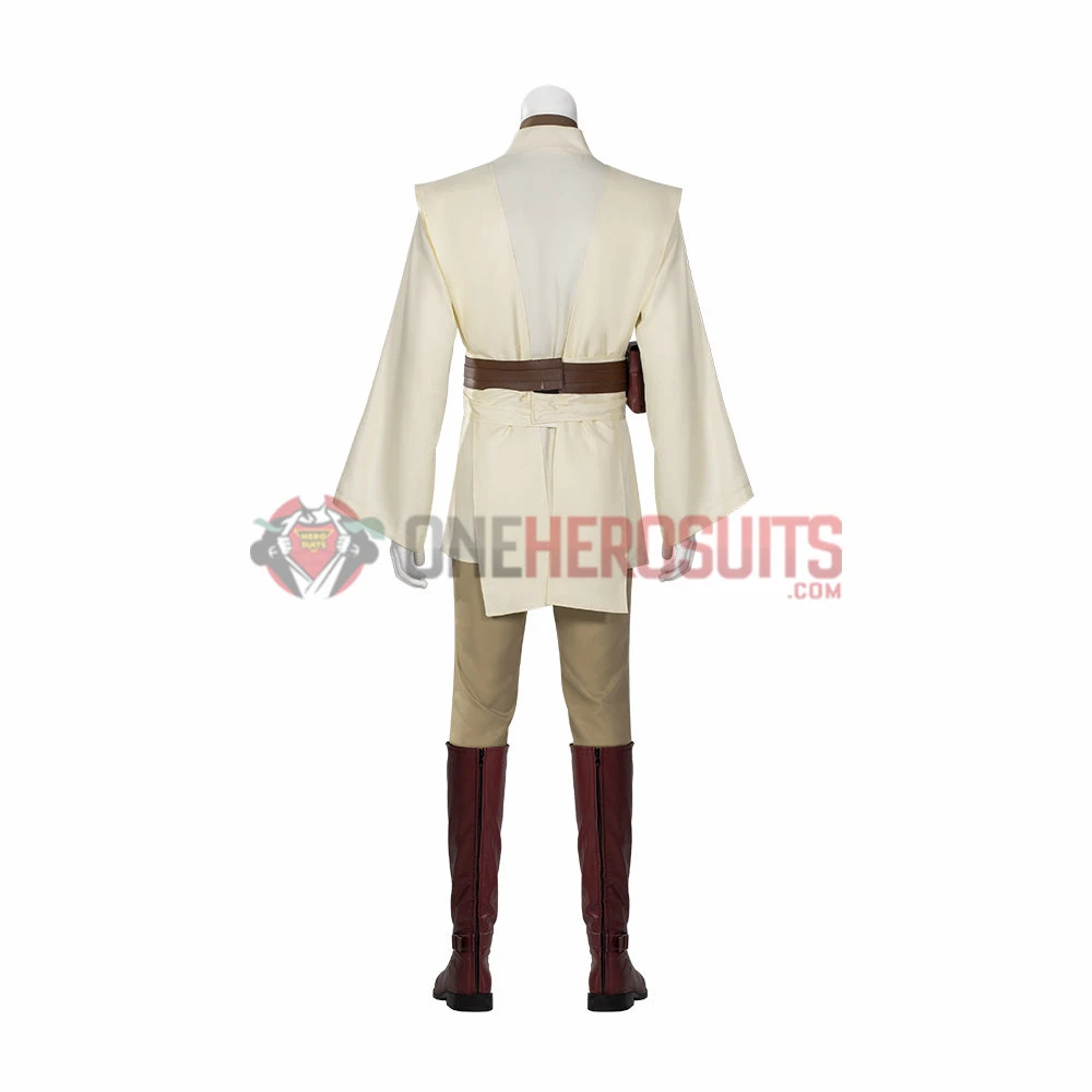 OneHeroSuits Obi-Wan Kenobi Cosplay Boots Jedi Master Robes Shoes Costumes