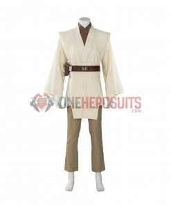 OneHeroSuits Obi-Wan Kenobi Cosplay Costumes Jedi Master Robes Suits