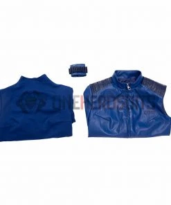 OneHeroSuits Cyberfist Cosplay Costumes Blue Leather Suits
