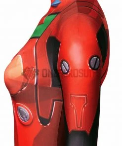 OneHeroSuits Neon Genesis Evangelion Cosplay Costumes Asuka Langley Red Combat Bodysuits