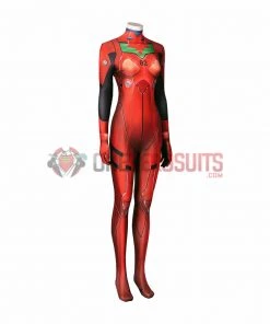 OneHeroSuits Neon Genesis Evangelion Cosplay Costumes Asuka Langley Red Combat Bodysuits