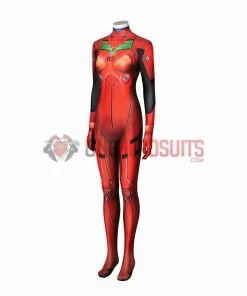 OneHeroSuits Neon Genesis Evangelion Cosplay Costumes Asuka Langley Red Combat Bodysuits