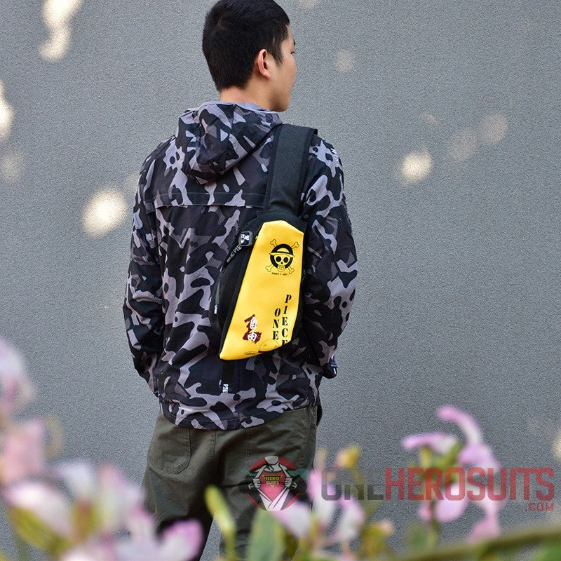 OneHeroSuits One Piece Luffy Fanny Pack Straw Hat Creative Crossbody Bag Accessories