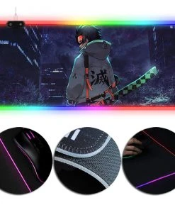 OneHeroSuits Mouse Pad RGB Gaming X-Large Mousepad Demon Slayer Tanjiro Kamado Creative Printed