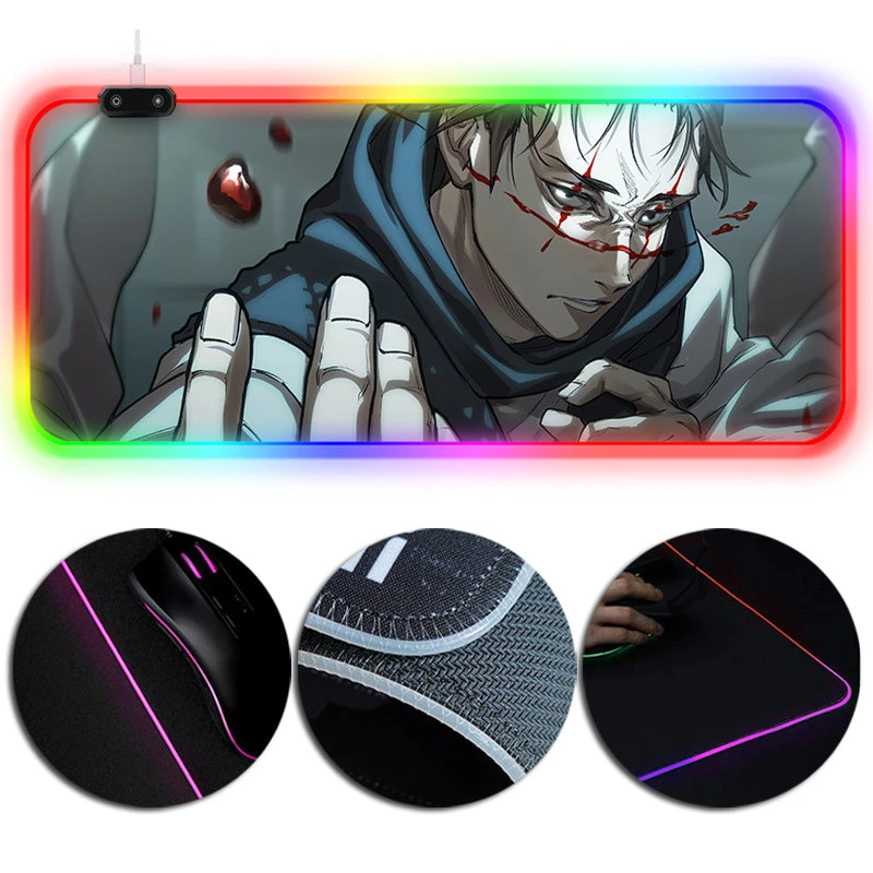 OneHeroSuits RGB Lighting X-Large Mousepad Jujutsu Kaisen Choso Creative Printed Mouse Pad