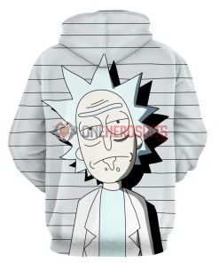 OneHeroSuits Cozy Hoodies Rick And Morty Hoodies Creative 3D Print Pullover Hooded Sweatshirt Ver.2