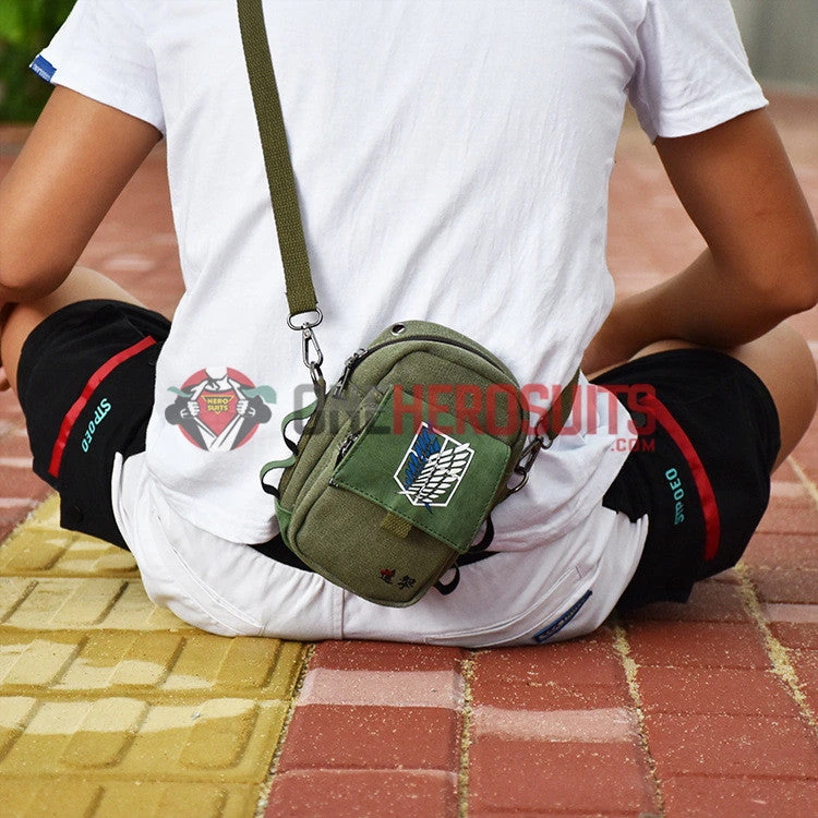 Accessories The Wings Of Freedom Attack On Titan Printed Fanny Pack - OneHeroSuits