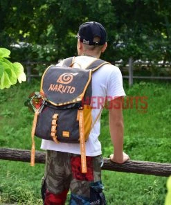 OneHeroSuits Naruto Backpack Leaf Symbol Printed Animation Creative Bag