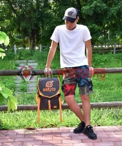 OneHeroSuits Naruto Backpack Leaf Symbol Printed Animation Creative Bag