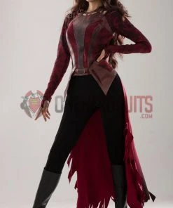 OneHeroSuits Scarlet Witch Wanda Cosplay Costumes Battle Damaged Edition Halloween Suits