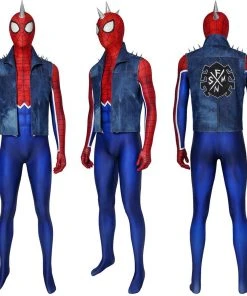 OneHeroSuits Spider-Punk Cosplay Suit Punk Spider-man Cosplay Costume Ver.2
