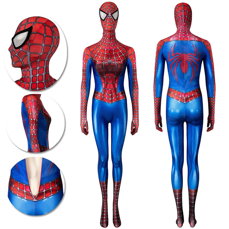 OneHeroSuits Zentai/Jumpsuit Spider-man Cosplay Suit For Ladies Classic Tobey Maguire Spandex Costume