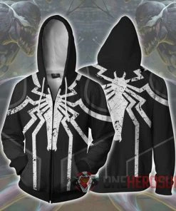 OneHeroSuits Cozy Hoodies Spider-man Hoodies Creative Printed Zip-Up Hooded Sweatshirt Collection