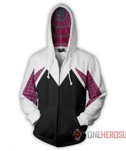 OneHeroSuits Cozy Hoodies Spider-man Hoodies Creative Printed Zip-Up Hooded Sweatshirt Collection