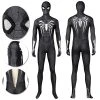 OneHeroSuits Spider Man Miles Morales PS5 Cosplay Suit Symbiote Black Spandex Bodysuit