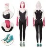 OneHeroSuits Spiderman Gwen Stacy Cosplay Costumes Across The Spider-Verse Cotton Suit