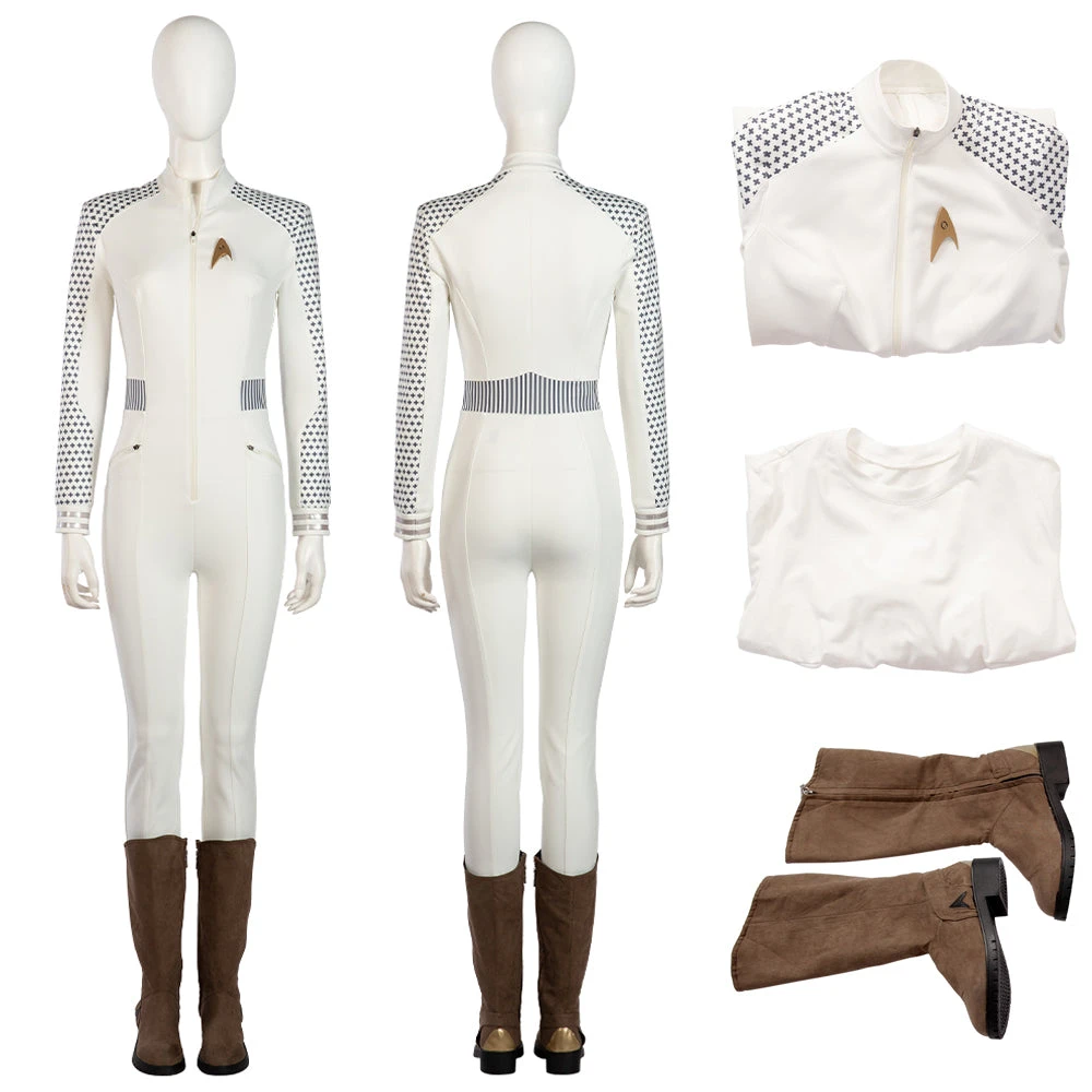 OneHeroSuits Star Trek Cosplay Costumes Nurse Chapel White Top Level Suits