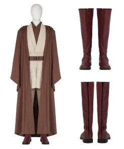 OneHeroSuits Costumes Star Wars Obi-Wan Kenobi Cosplay Boots Obi-Wan Top Level Shoes
