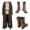OneHeroSuits Star Wars Obi Wan Cosplay Boots Kenobi Jedi Shoes Costumes