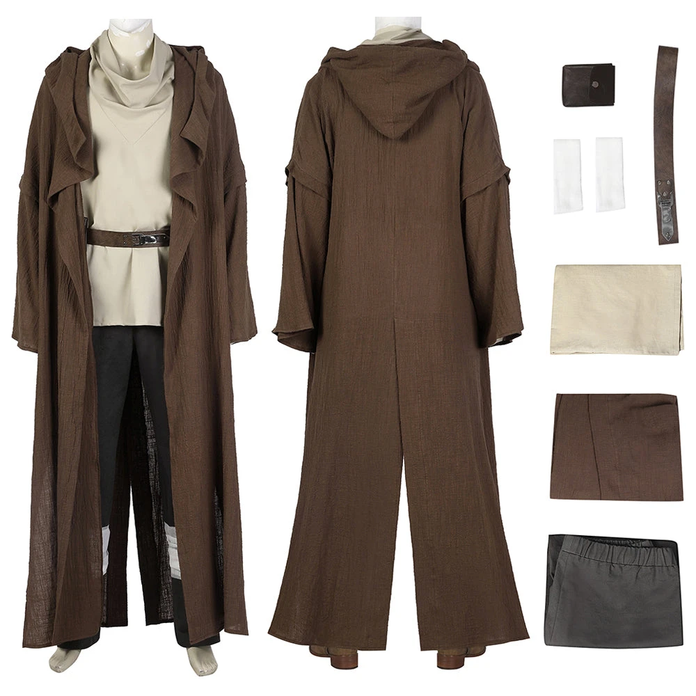OneHeroSuits Star Wars Obi Wan Cosplay Costumes Kenobi Jedi Suits