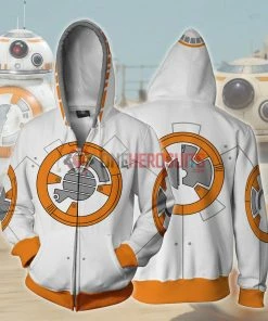 OneHeroSuits Star Wars BB-8 Droids Printing Hoodies Creative 3D Print Hooded Sweatshirt Cozy Hoodies