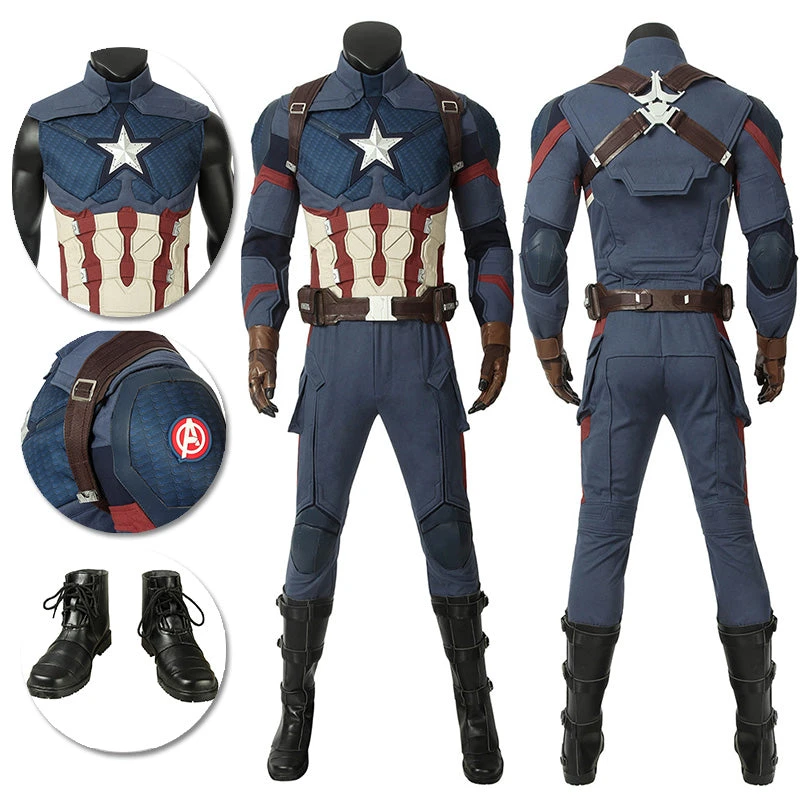 OneHeroSuits Steven Rogers Cosplay Costumes Captain America Endgame Version Cosplay Suit