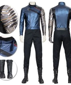 OneHeroSuits The Falcon And The Winter Soldier Cosplay Costumes The Winter Soldier Leather Suit