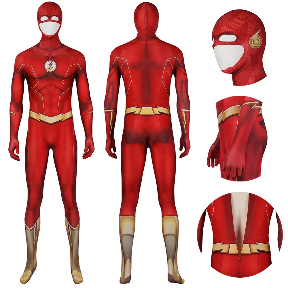 OneHeroSuits The Flash S8 Cosplay Costumes Barry Allen 3D Printed Bodysuit