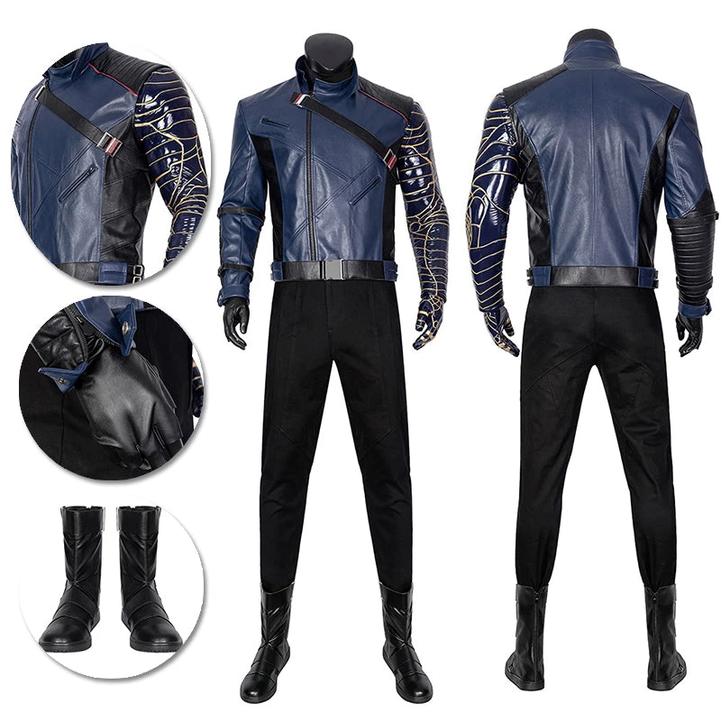 OneHeroSuits The Winter Soldier Cosplay Costumes Bucky Barnes Ver.2 Cosplay Suit