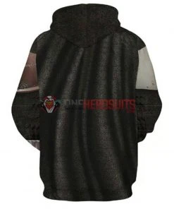 OneHeroSuits Cozy Hoodies The Mandalorian Hoodies Star Wars Mandalorian Cosplay Hooded Sweatshirt For Adults