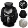 OneHeroSuits The Punisher Hoodies Creative 3D Print Pullover Hooded Sweatshirt Cozy Hoodies
