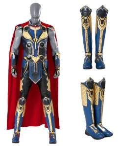 OneHeroSuits Costumes Thor 4 Cosplay Boots Marvelous Thor Top Level Blue Shoes