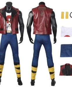 OneHeroSuits Thor Love And Thunder Cosplay Costumes Red Jacket Suits