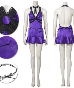 OneHeroSuits Costumes Tifa Purple Cosplay Costume Final Fantasy VII Remake Cosplay Suit