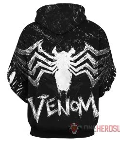 OneHeroSuits Cozy Hoodies Venom Hoodies Spider-man Venom Eddie Brock Creative Printed Hooded Sweatshirt
