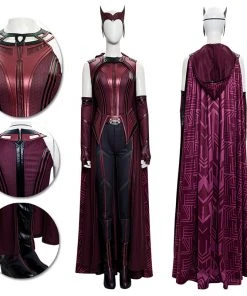 OneHeroSuits Wanda Costume WandaVision 2021 Scarlet Witch New Cosplay Suit Costumes