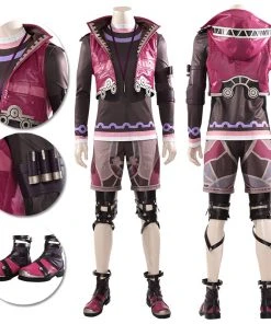 1herosuits Xenoblade Chronicles Cosplay Costumes Shulk Red Cosplay Suit
