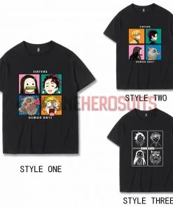 OneHeroSuits Demon Slayer Creative Print Anime T-shirt Three Styles Available