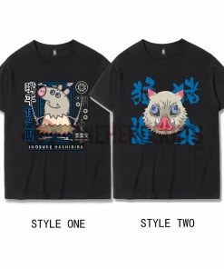OneHeroSuits Demon Slayer Creative Print Anime Inosuke T-shirt Two Styles Available
